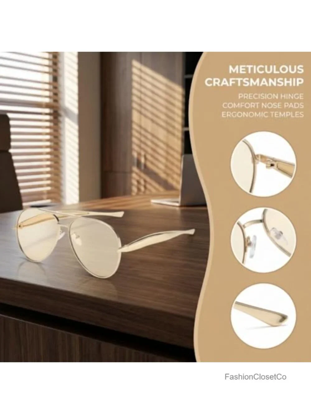 Oversized Pilot Sunglasses for Women Retro Frog Eye Metal Frame UV400 Shades